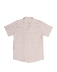 Orb Button Down Waffle Shirt - Sand - Mens