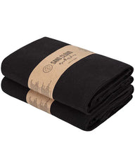 Terra Fringeless XL Bath Bundle - Black - 2 Pack