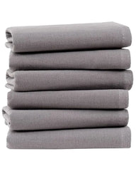 Terra Bath Washcloth Bundle - 6 Pack - Grey