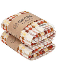 Stripe Polka Dot Hand Bath Bundle - 2 Pack - Taupe