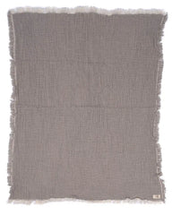 Little Fishies Gauze Receiving Blanket - Grey