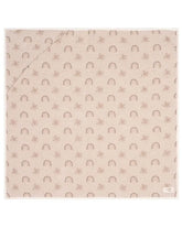 Rainbow Gauze Hooded Blanket Single