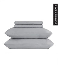 Signature Percale Solid Sheet Set Grey