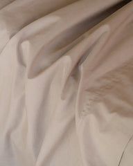 Signature Percale Solid Flat Top Sheet Beige
