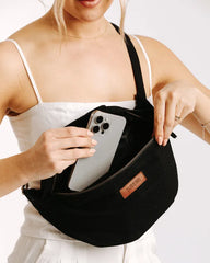 Solid Bum Bag - Black