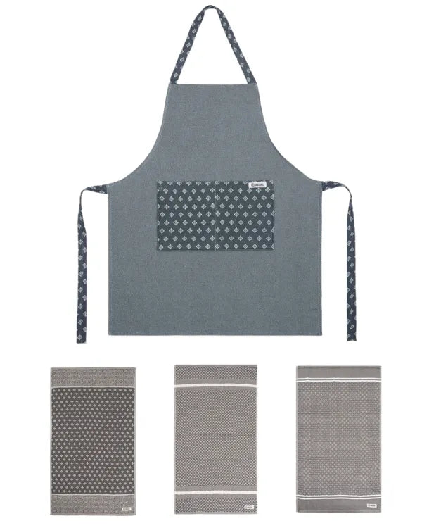 Cyperus Bundle - 1 Towels Set, 1 Apron