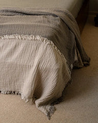 Senna Melange PARTY BLANKETâ¢ Beige- Queen
