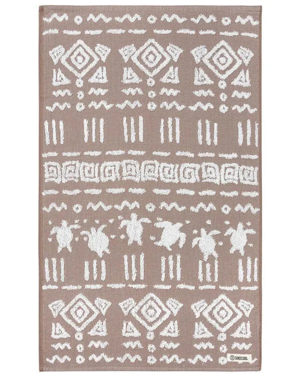 Turtle Mudcloth Hand Bath Bundle - 2 Pack - Taupe