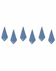 Terra Bath Washcloth Bundle 6 Pack - Slate Blue