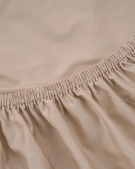 Signature Percale Solid Fitted Sheet Beige
