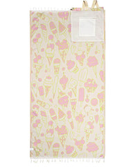 Ice Cream Towel Bag  - Natural